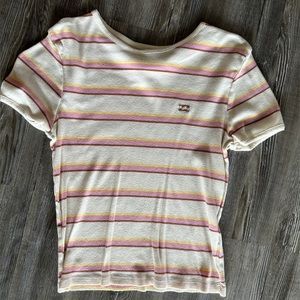 Billabong striped T shirt Size S